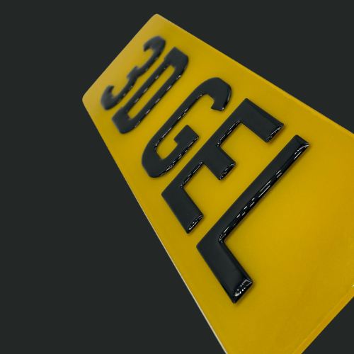 3D Gel Number Plates Set