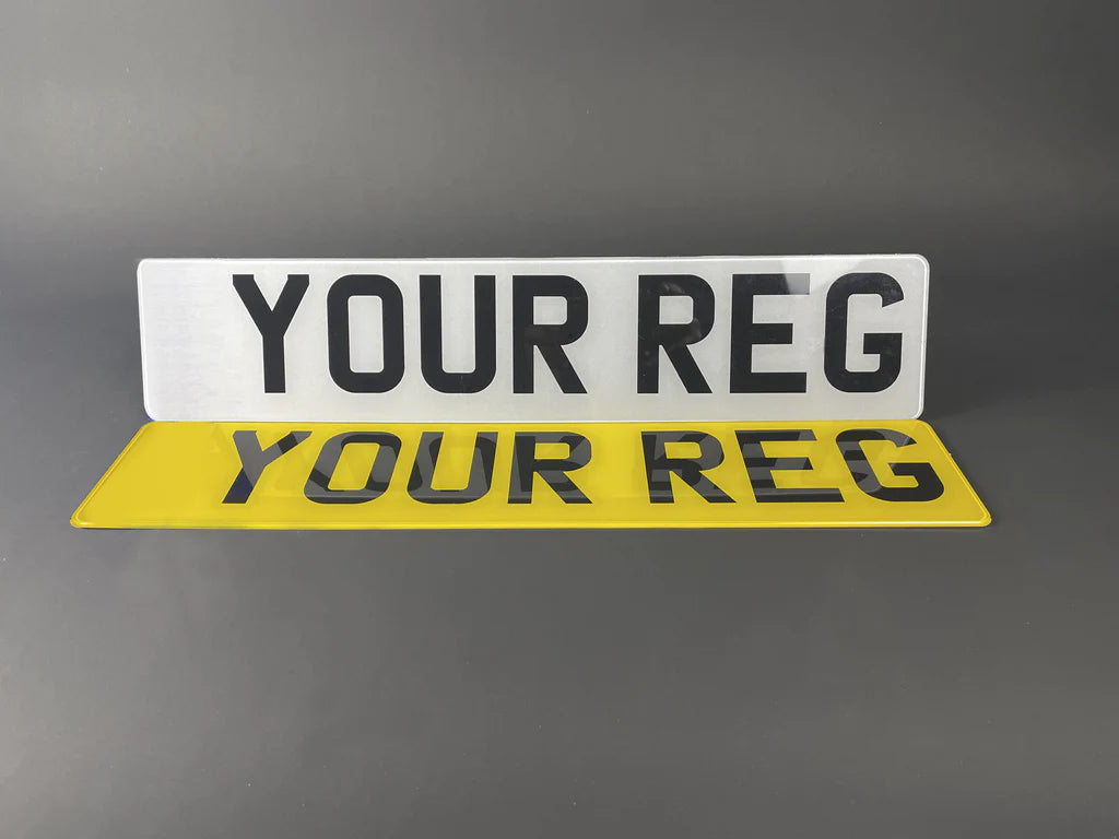 Printed Standard HD Number Plates Set